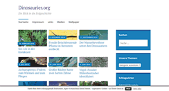 Desktop Screenshot of dinosaurier.org